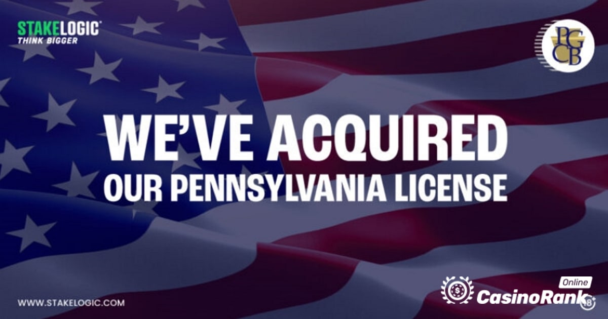 Stakelogic 通过宾夕法尼亚许可证继续在美国扩张